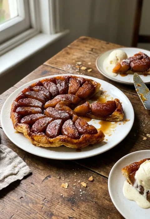 Gordon Ramsay apple tarte tatin with caramelised apples and puff pastry