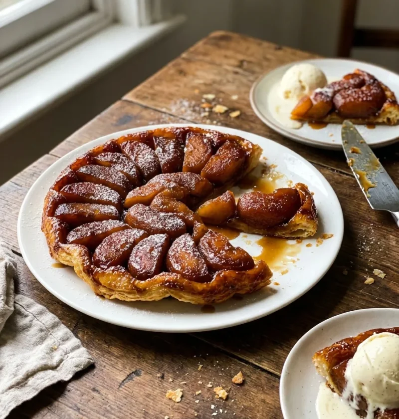 Gordon Ramsay apple tarte tatin with caramelised apples and puff pastry