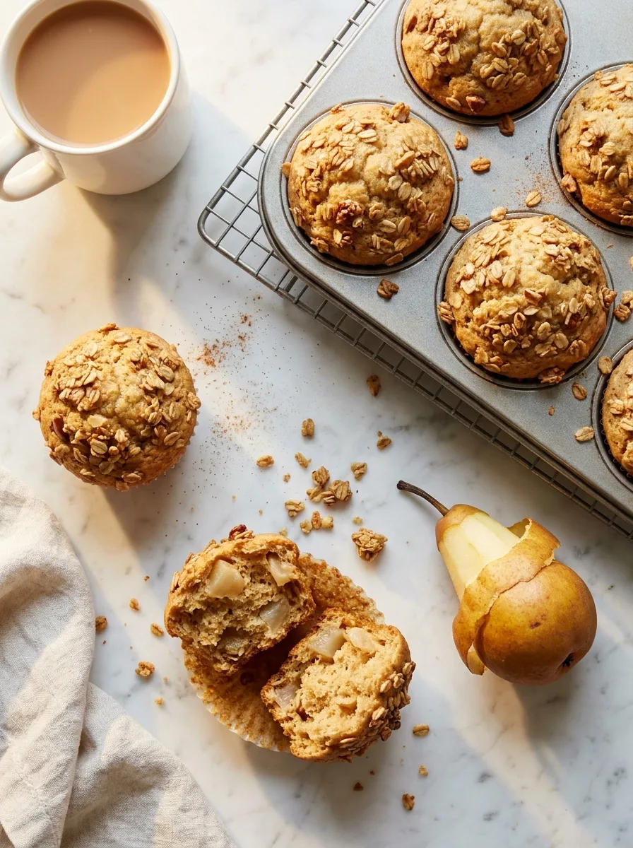 Gordon Ramsay Pear and Granola Muffins