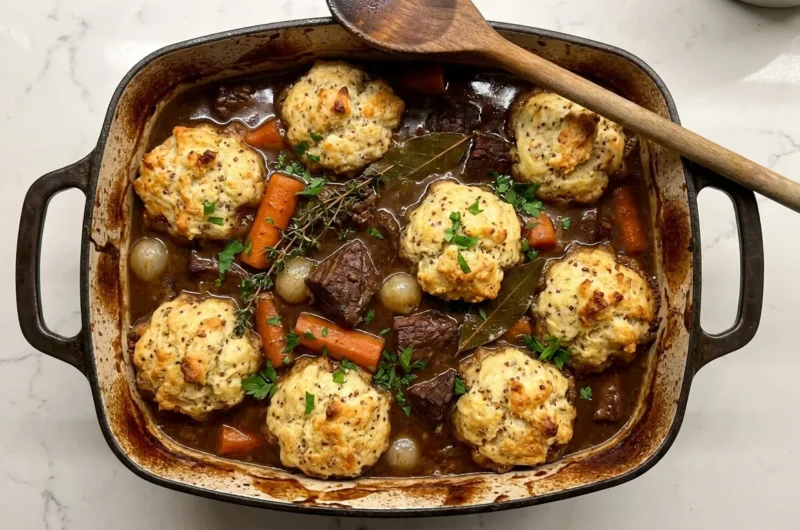 Gordon Ramsay's Beef Stew with Mustard Suet Dumplings
