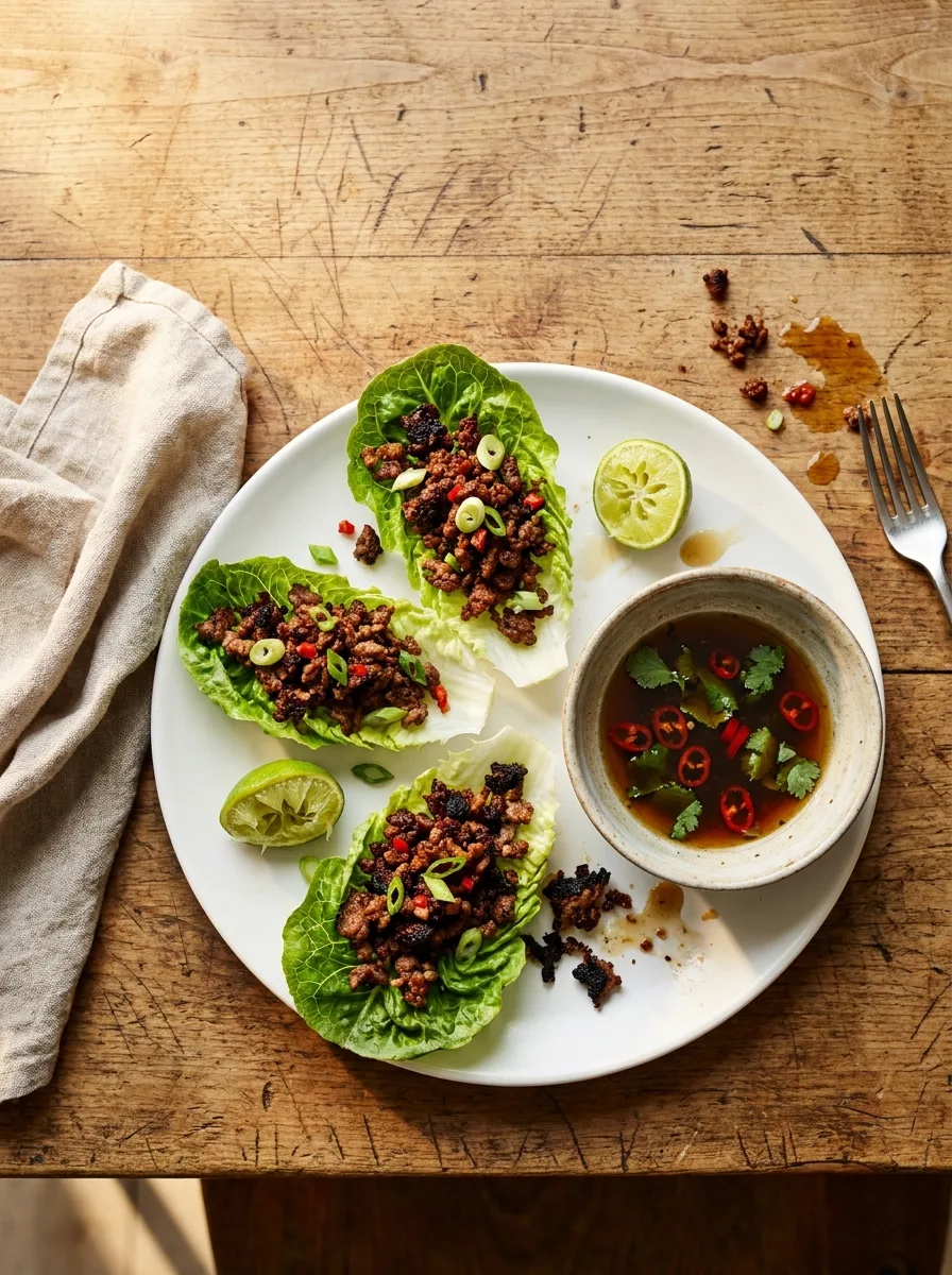 Gordon Ramsay Chilli Beef Lettuce Wraps
