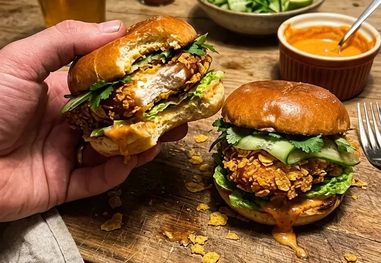 Gordon Ramsay Cornflake Chicken Sliders with Gochujang Mayonnaise
