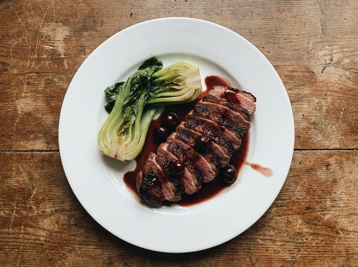 Gordon Ramsay Duck Breast with Cherry Sauce