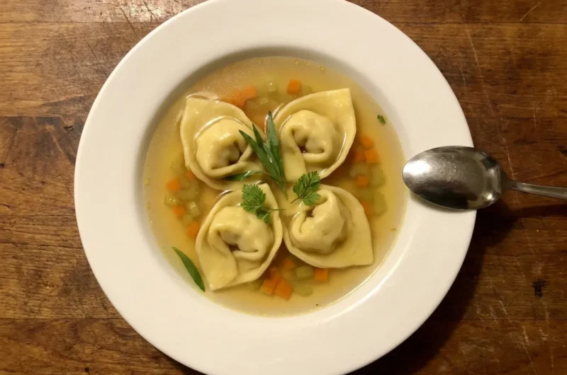 Gordon Ramsay's Lobster Tortellini in Shellfish Broth