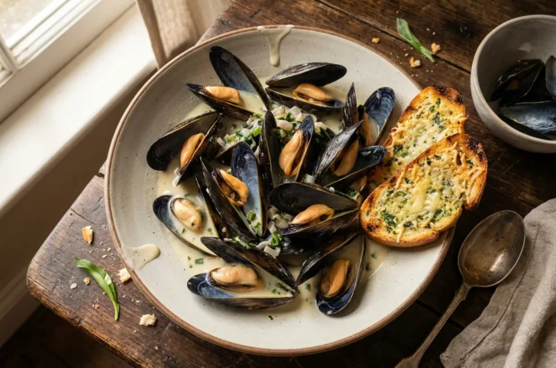 Gordon Ramsay Mussels (Moules Marinière)