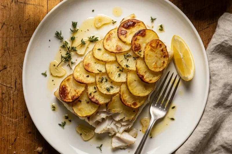 Gordon Ramsay Potato Crusted Halibut
