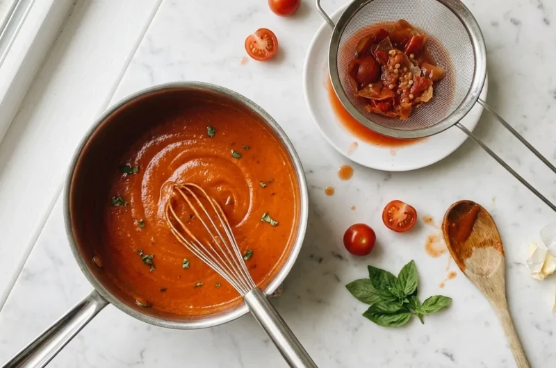 Gordon Ramsay Tomato Butter Sauce (Silky Cherry Tomato and Basil)