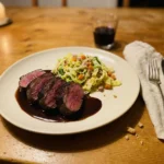 Gordon Ramsay’s Loin of Venison with Red Wine and Chocolate Sauce