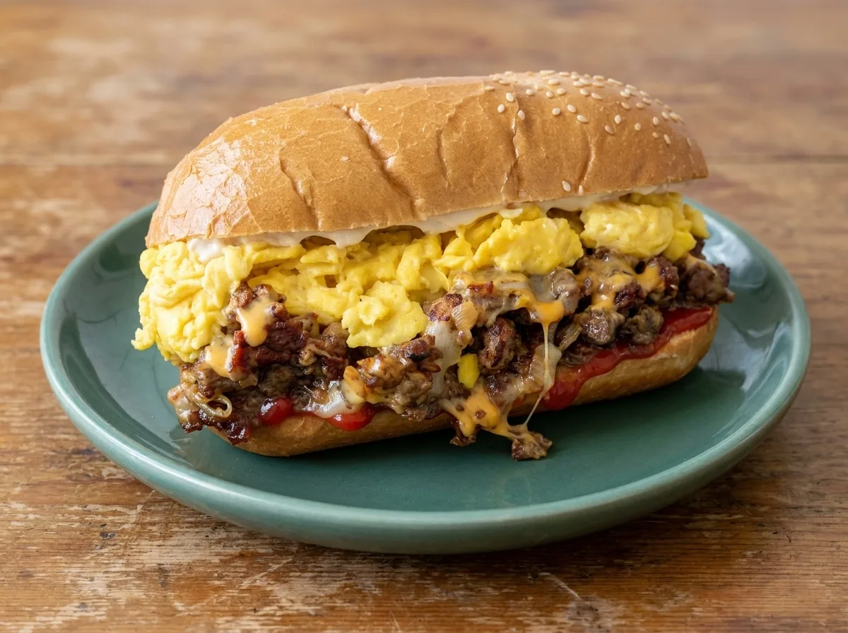Chopped Sausage Sandwich