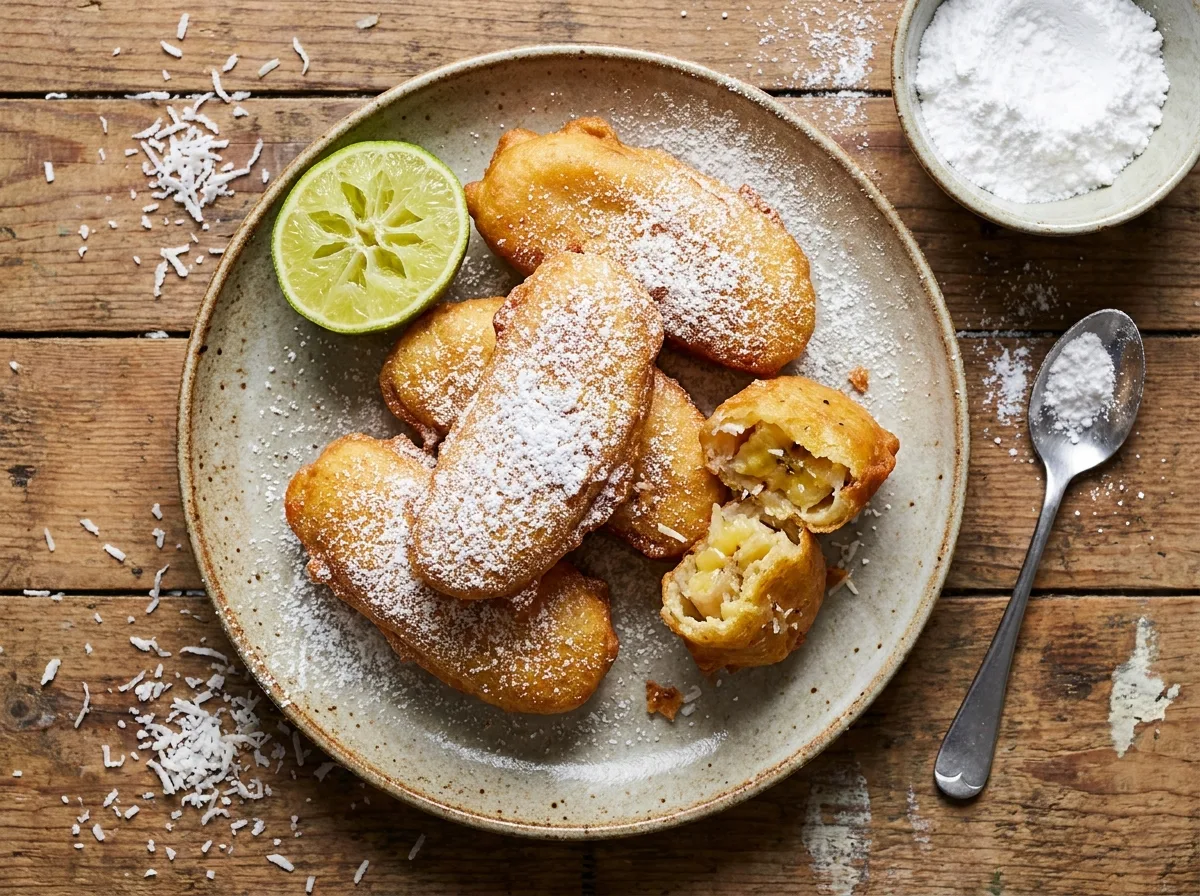 Gordon Ramsay’s Banana and Coconut Fritters
