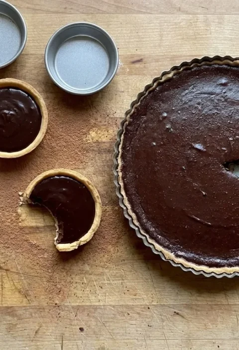 Gordon Ramsay chocolate tarts mini and baked versions