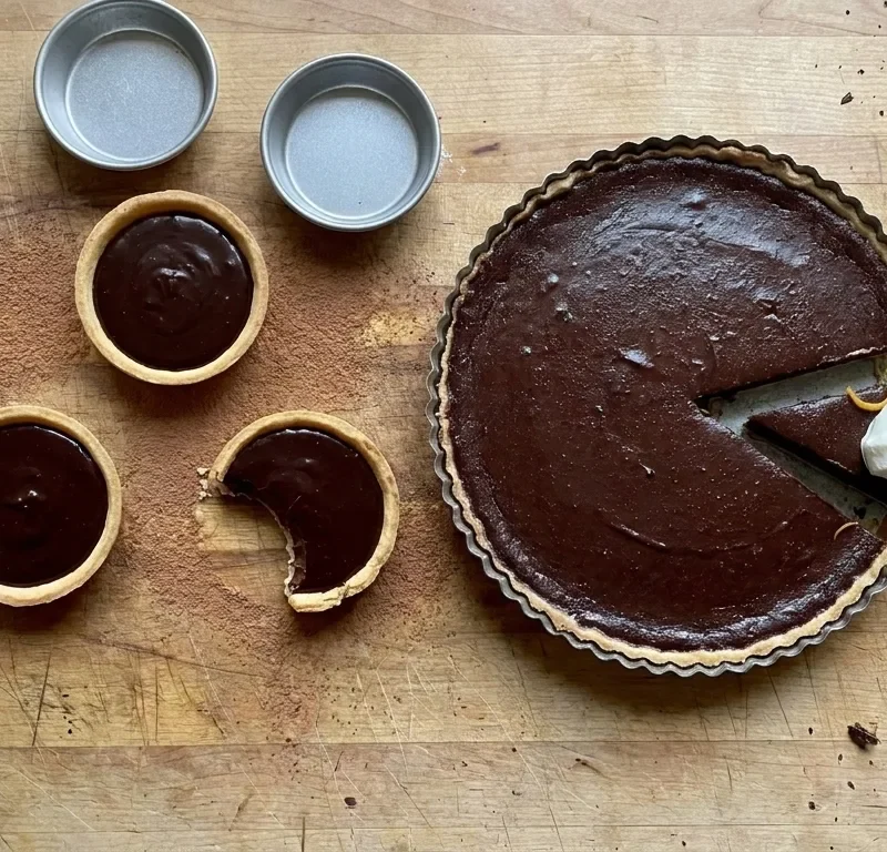 Gordon Ramsay chocolate tarts mini and baked versions