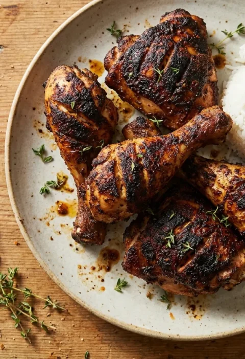 Gordon Ramsay jerk chicken drumsticks and thighs with rice