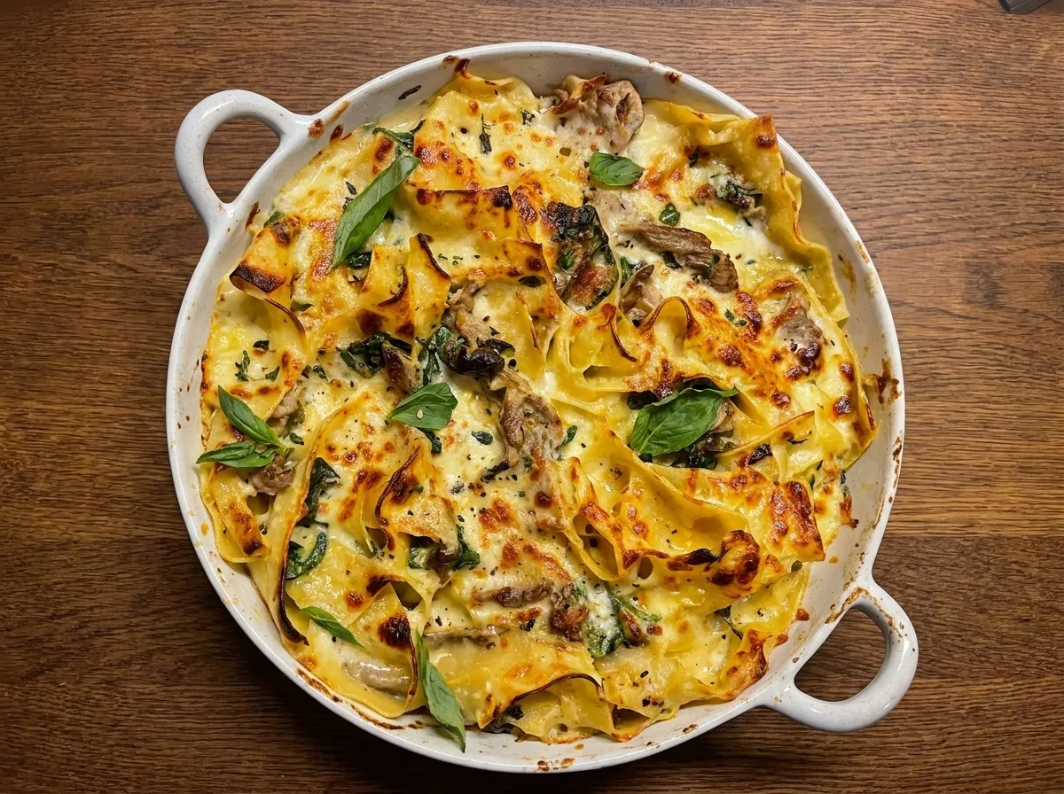 Gordon Ramsay Mushroom Lasagne