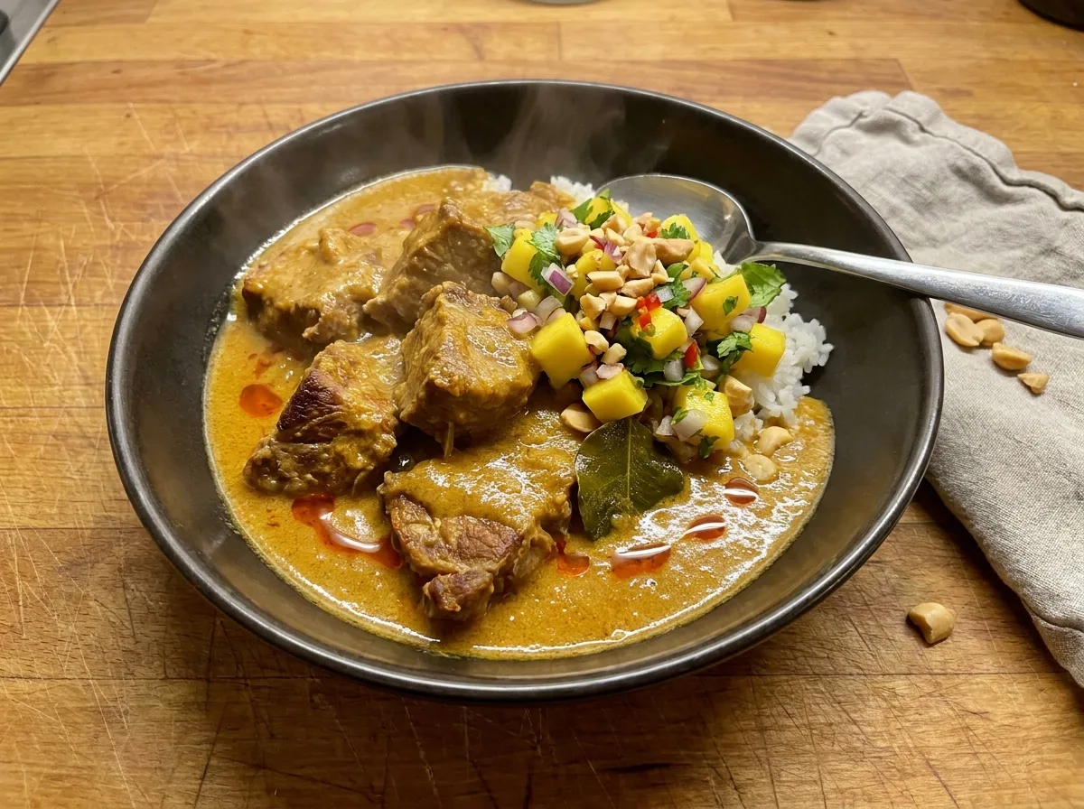 Gordon Ramsay's Pork Neck Curry with Mango Salsa