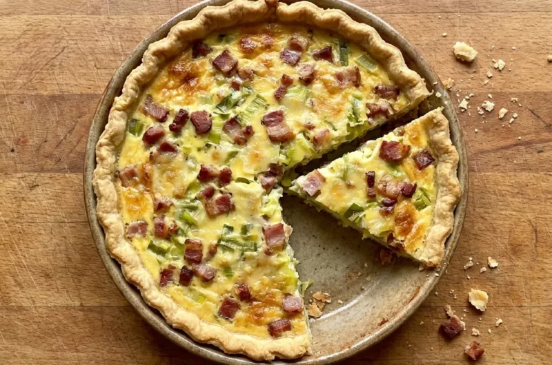 Gordon Ramsay Bacon and Leek Quiche Recipe