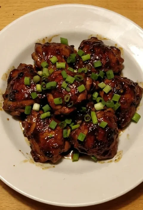 Gordon Ramsay Sichuan chicken thighs in a sticky soy glaze with spring onions