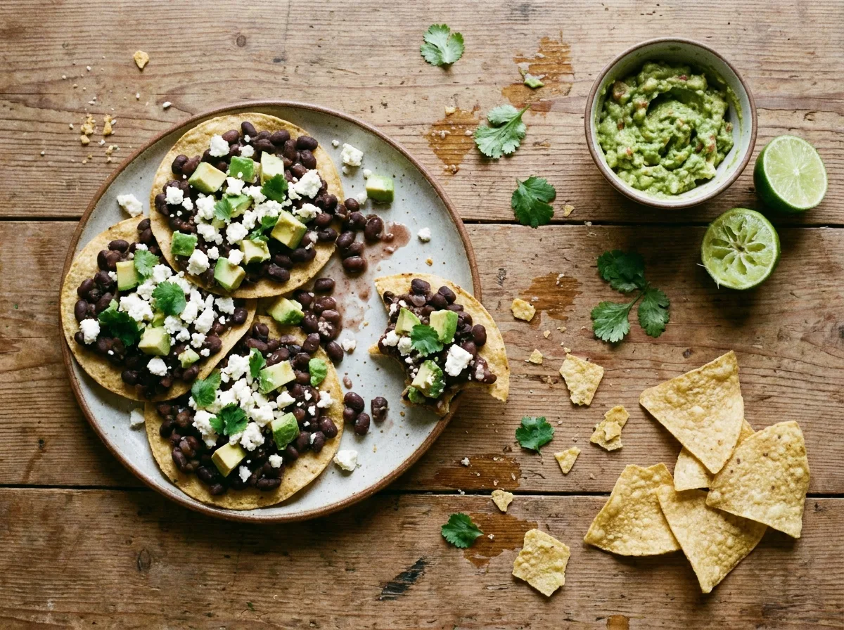 Gordon Ramsay’s Spicy Black Beans with Feta and Avocado