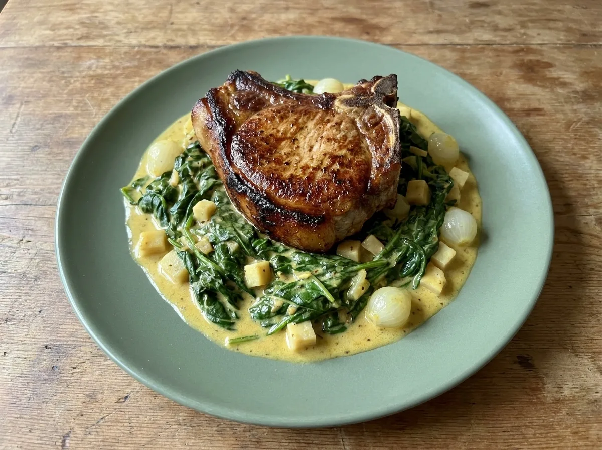 Gordon Ramsay Veal Chops with Creamed Winter Vegetables